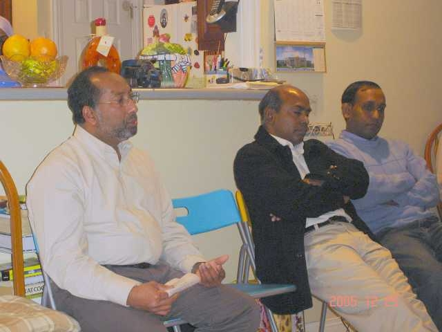 Dr. Fazle Khan Tipu (Host) (M-14), Dr. Khorshed Alam (M-17) and Dr. Zakir Mridha (M-24)