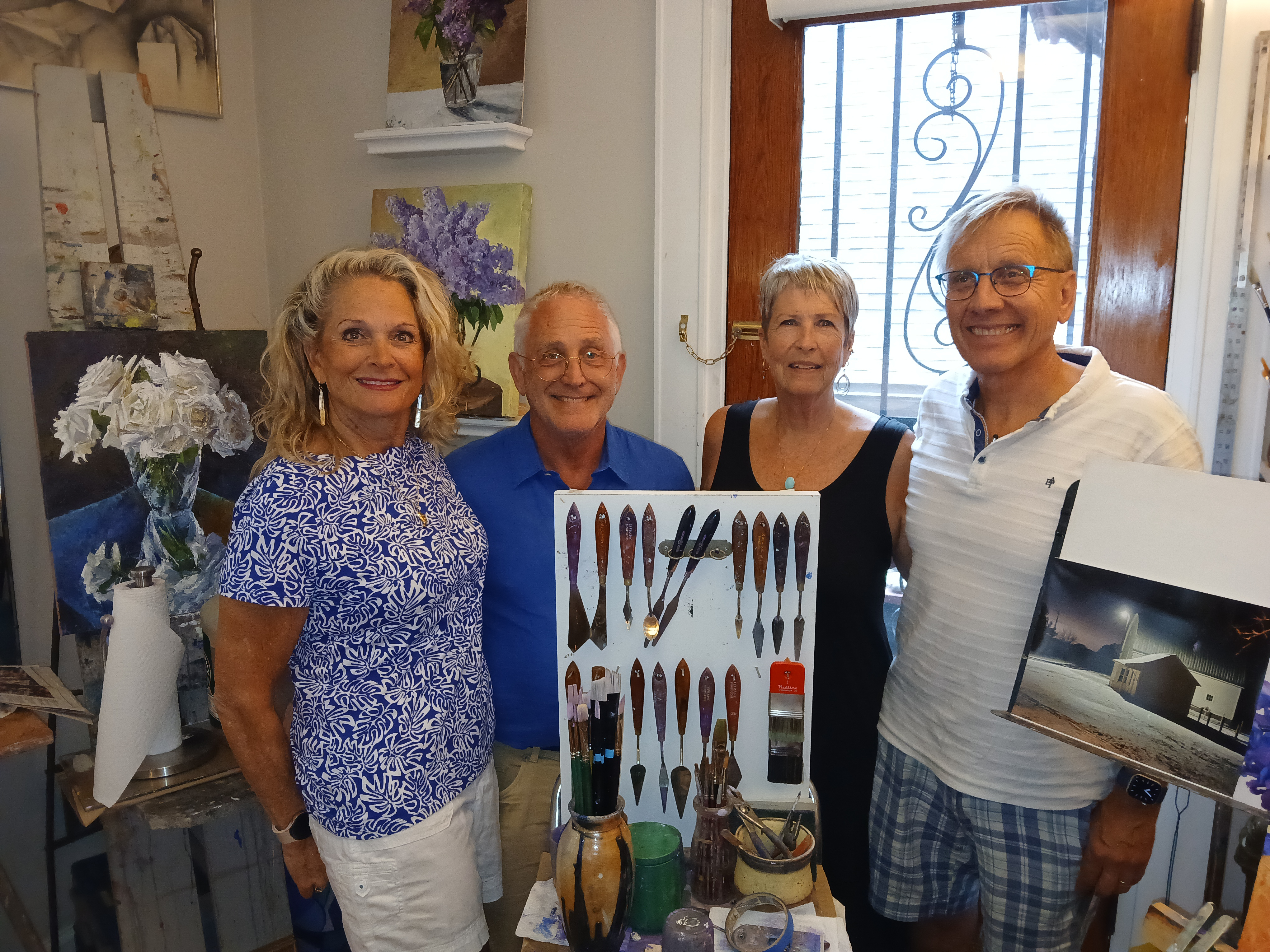 Pre Reunion at mark hakomakis summit Ave art studio with diane k matt f Julie l mark h