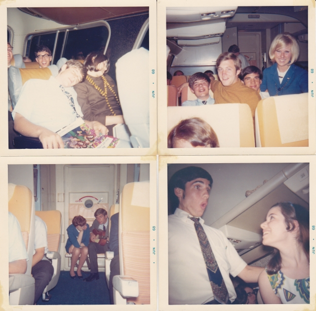 June 1968 trip to Bloomington Indiana to perform The Music Man for National Thespian Convention.  Mike Bonie Bruce Venezia Liz Page Gary Wygal Jon Torp Jim Campbell Kim Ross