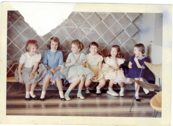 Sue Dennis birthday party from Molly Holden collection she thinks 1959