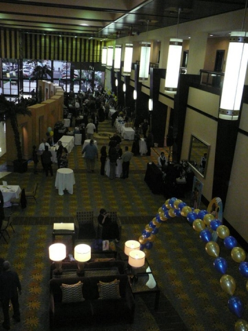 Lobby is starting to fill up...