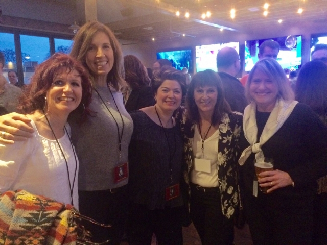From left to right - Bernadette Dolha (Taylor), Michelle Alosinac, Diana Morrone, Pryde Kramarich and Ania Kordiuk (Orzechowski)