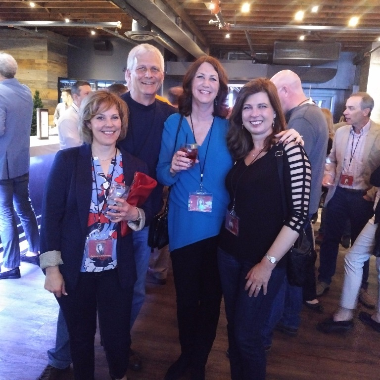 Marianne Leitch (Forma), Len Smith, Elaine Thurner (Hughes) and Lucia Weiler (Heim)