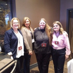 Karen (Granat) Scanlan, Theresa Fraser (Coyne), Cynthia Carter and Dianne Dancy (Darmody)