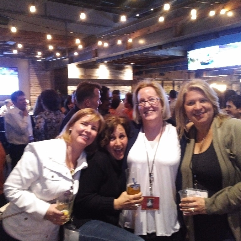 From left to right Michelle Murphy (Bradley), Paula Nunes, Cynthia Carter and Helen Patterson (Szymanski)