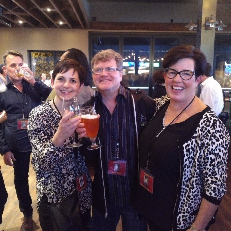 From left to right Anita Rzadki, Darcy Brioux and Nora La Cute (Glover)