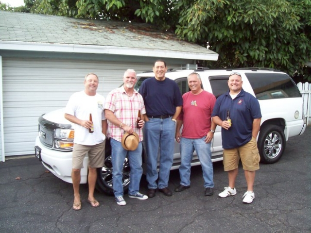 Football Reunion: Doug Winchester, Jeff Kiser, Dean May, Brad Austin, Scott Gilbert