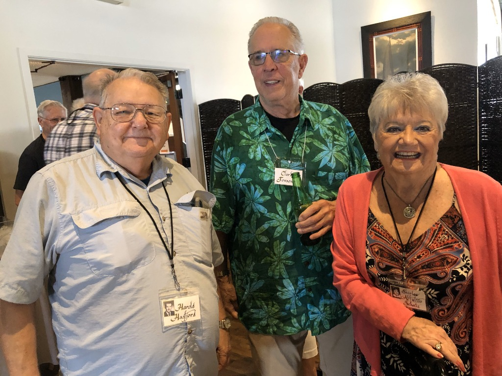 Harold Hasfjord, Clark Jonson, Shirlee Alfultis Schatz.