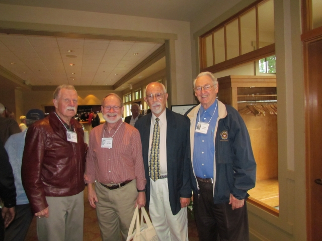 Mr. Don Droettboom, Sandy McCallum, Principal Carl Fynboe, and Mr. Bob Peterson at the Sunday Brunch, Fircrest Golf Club, 9-18-2011 