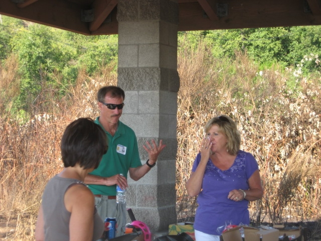 Pam Woods, Randy Ferrell and Marilynn Cook-Dallin