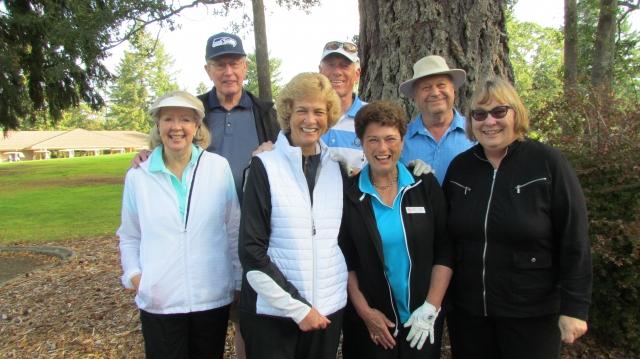 Sharon Yost Dallas, Chris McEachron Hanson, Karen Benke Harris, Elizabeth Skarshaug, Bill Dallas, Steve Hanson, Larry Harris