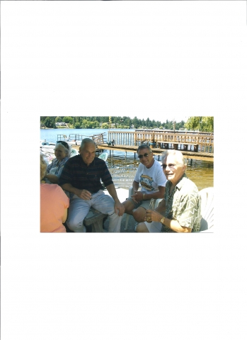 July 2009 Hugh Hedges, Bob Faulk, Wally Niesen in Olympia at Bob and Cathys home.