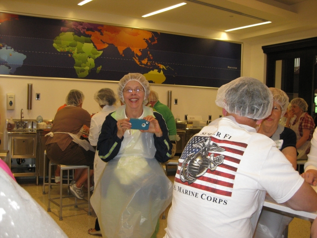 In the Chocolate Lab of The Hershey Story Museum, we prepped for making our own versions of smores.