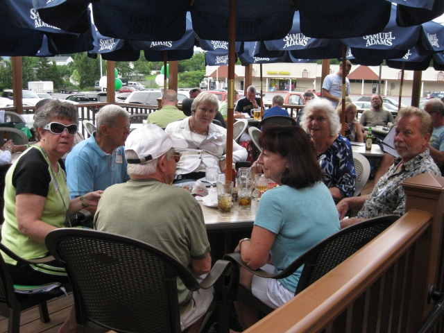 L to R: Karen Witmer Mummert 60, Jim Norm Baker 62, Chuck Baker 60, Angie Herrold Baker 68, Kathy Baker, Sis Wragg, Herb Wragg 58