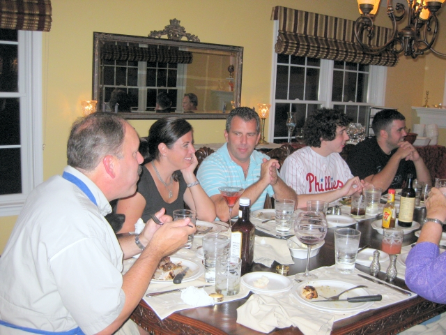 Martys dinner at the Hoachlander home was like a mini-CDHSAA meeting. All 10 people present are Lifetime Members.!