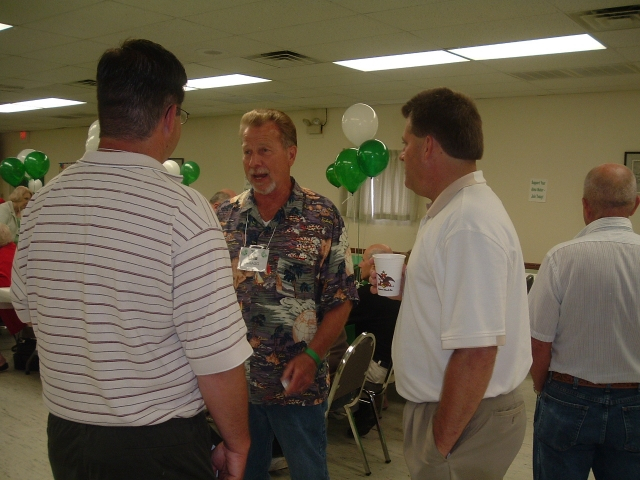 Herb Wragg 58 entertains the crowd with his glory days stories.