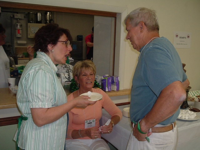 Bev Davison Bosak, Carol Sellers Ritter, and Norman Jim Baker - all 62