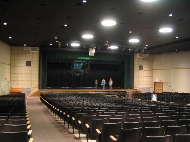 The newly renovated auditorium is beautiful. New everything!