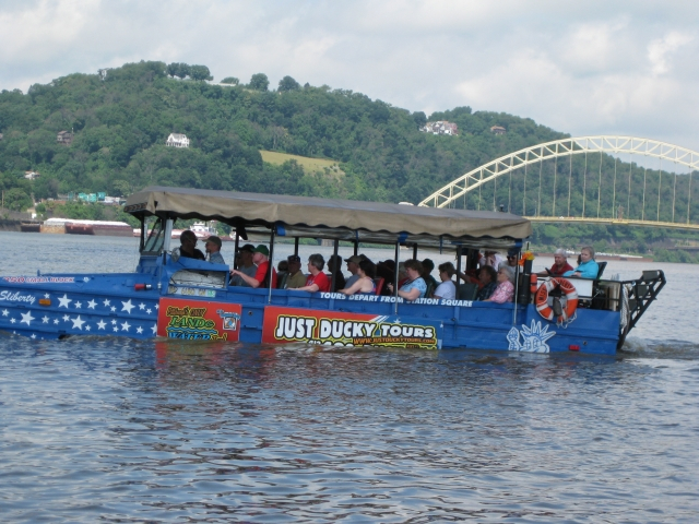 One of our duck boats.  Angie Baker 68 is sitting in the back.