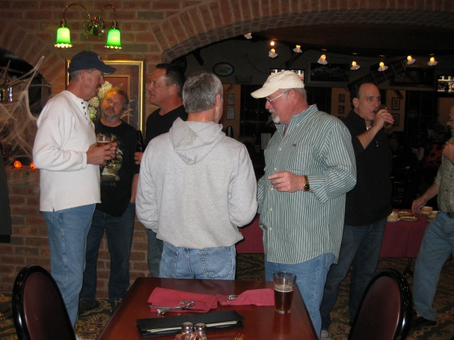 Jim Long 74, Jeff Koller 74, Mike Byrnes 73, Marlin Gornick 74 (back to camera), Steve Musser 73 & Ron Cale 74.