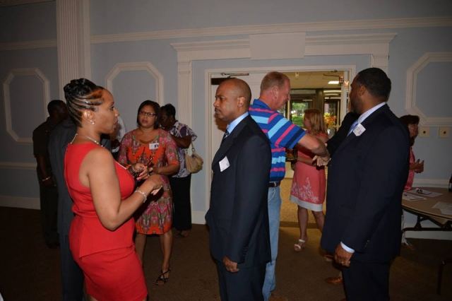 Jennifer and Johnnie during the Meet and Greet hour