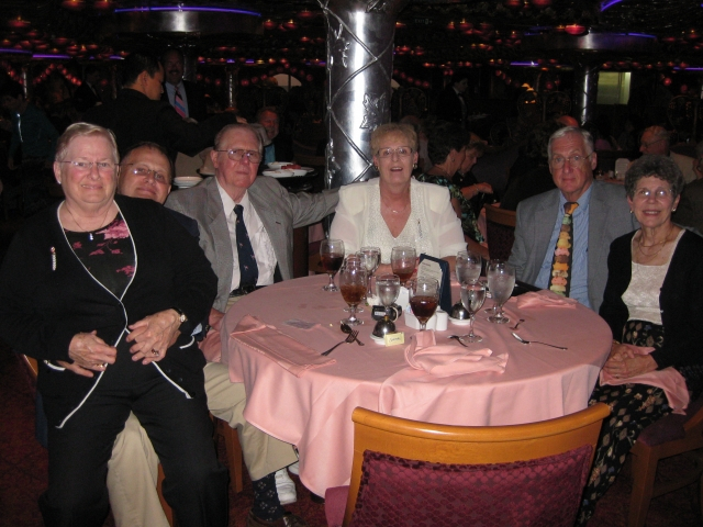 L to R: Dottie Lenker, Mike Lenker 60, Gary Garn, JoAnn Garn, Dan Shutters, Jean Shutters