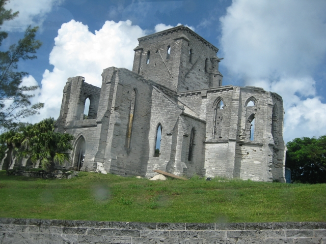 The Unfinished Cathedral - the reason that St. George could not be the capital of Bermuda.  A cathedral is required in the capital city and Hamilton finished its first.