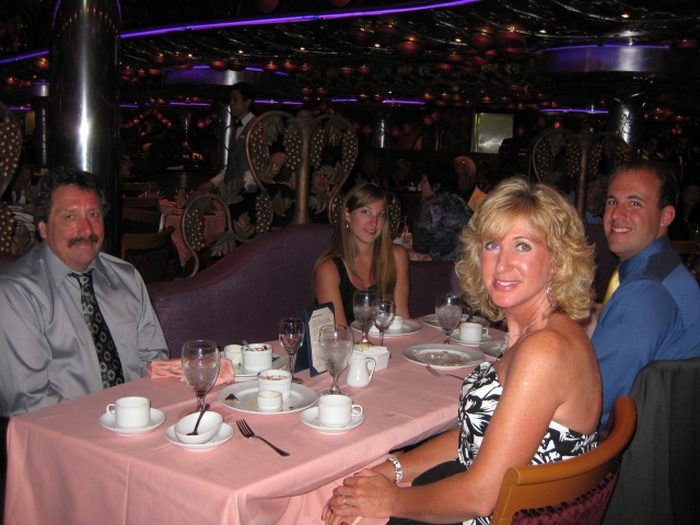 L to R: Mike Irvin 76, Alison Werdt Evans 06, Pat Irvin, Nick Evans 06