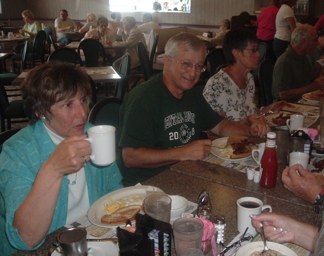 Bev Bosak, John Bricker, Betty Miller - July 2011