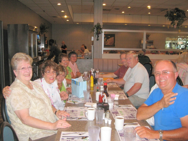 Bev Davidson Bosaks Birthday was on the August Breakfast date.  Happy Birthday, Bev!