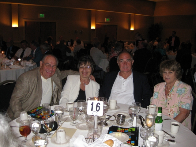 Sam Potteiger, Class of 58, Sandy Attick Potteiger, Class of 60; George Billow, Class of 58 and wife, Sandy.