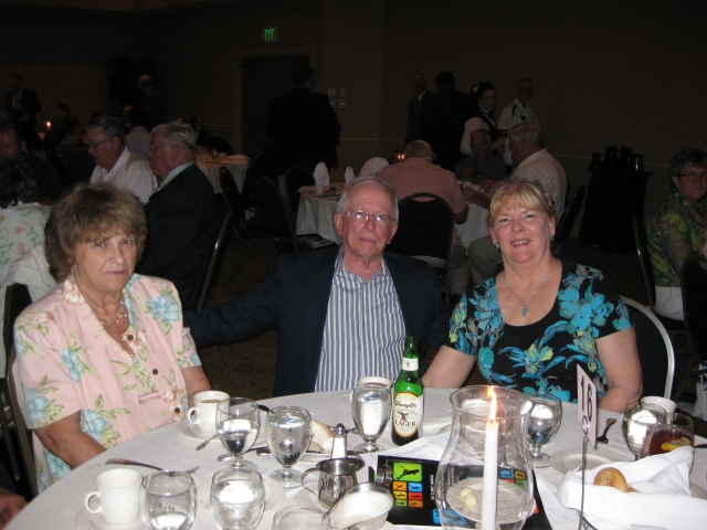 Sandy Billow, Denny Swartz, Class of 58, and wife, Sally.