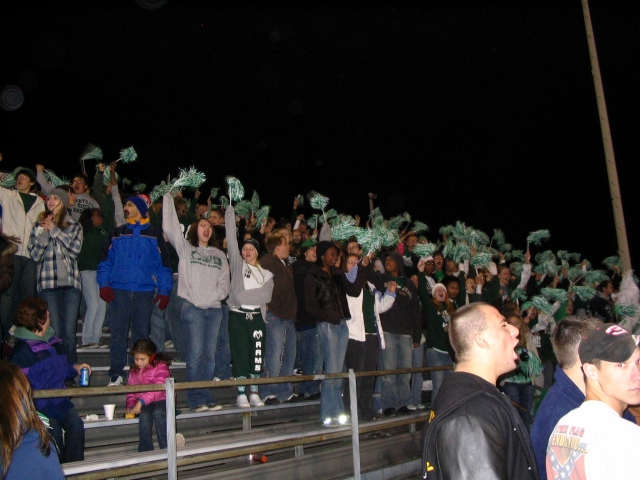 A sea of green as the Rams scored a touchdown!