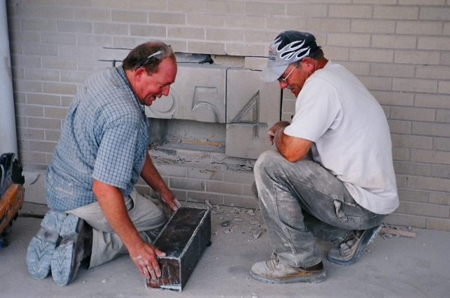 Mike & Bruce now had to figure out how to get inside the sealed copper container.