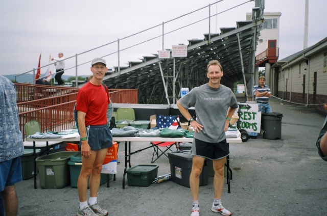 Rick Leuschner, Class of 80 & current CD faculty member, organized an Alumni Run for the physically fit in the crowd.