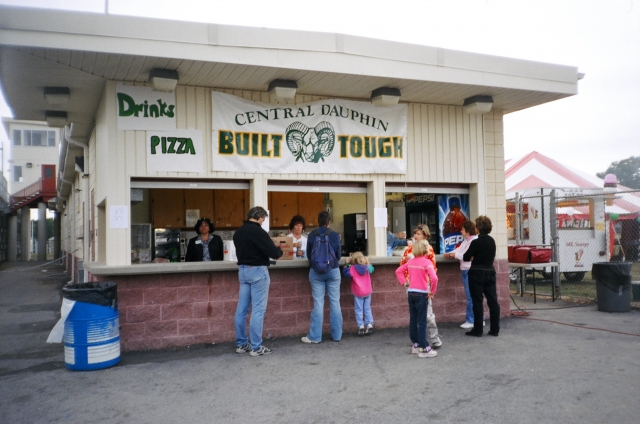 More food! Brickers French Fries, Mr. Scoopy Ice Cream, and pizza (from Central Dauphin Pizza Shop, of course!)