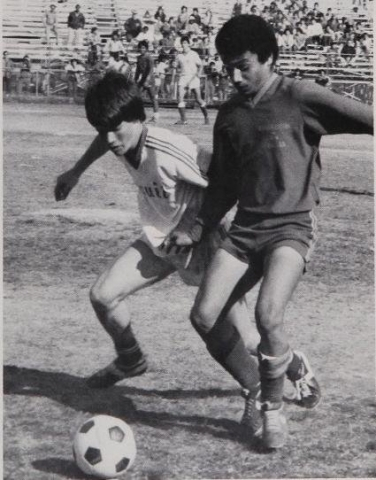 Soccer back in 83, this is Hector Cruz in the picture when Warren Easton won State versus Jesuit...