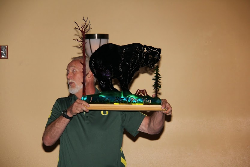 Allen Boyle with his own auction creation
