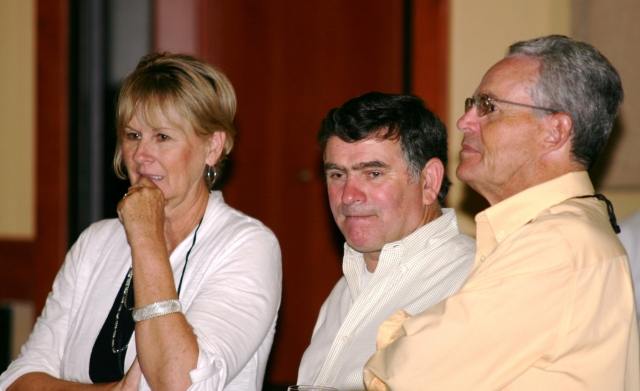 Vicki Halligan McGahan, Bob Carson, Rev. Vance Hays