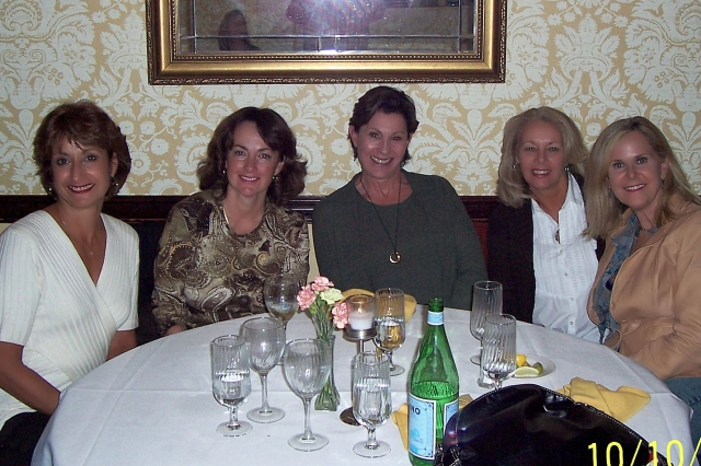 (left to right)Corinne Miraldi, Marilyn Kelly, Hillary Mayell, Patty Keimel and Sandy Thomson
