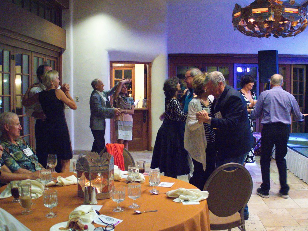 The dance floor filling up Saturday evening