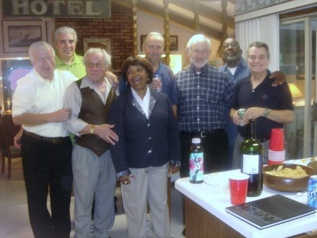 Dean Theos, Tom Christiansen, Bill, Barb Mayfield, Brent, Ken, LaMonte & Sam