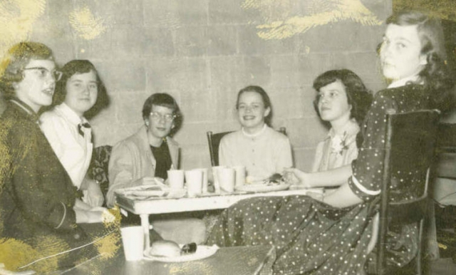 Kathy Priaulx, Bonnie Miller, Grethen Mandernack, Carol Jensen, Judy, Carol Jensen