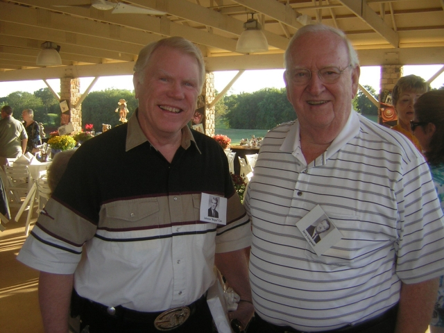 Bugsy Carr and Mr Gerald Longwell (Band Director).