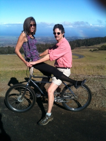 Jaclie Oram Bradfield and her husband in Hawaii for their 30th Anniversary in2012