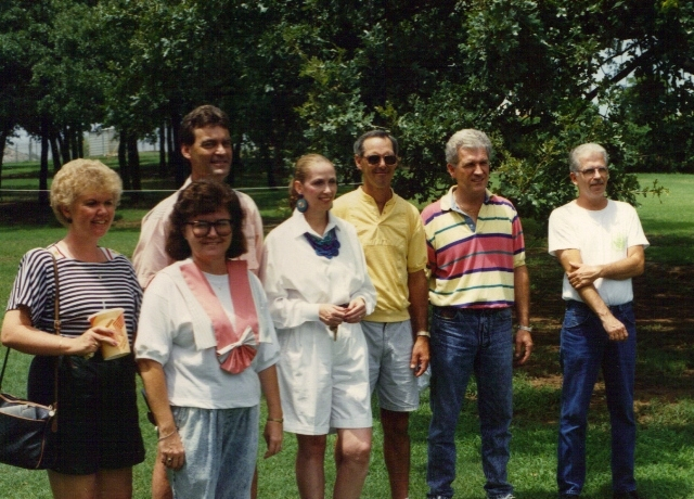 (117) 1990 Reunion: Joan Senecal, Brenda Reagan, John Roland, Patty Fitch-Worley, David Beckett, Mike Rader, Mike Ware.