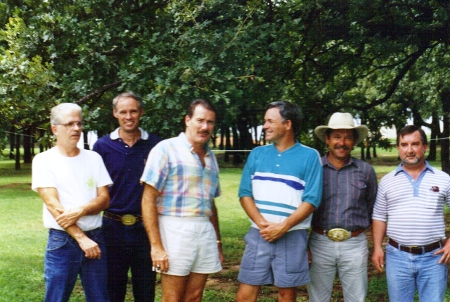 (102) 1990 Reunion: Mike Ware, Ken Miller, Ronnie Fields, Don Gardner, Ken Rottman, Paul Savoie.