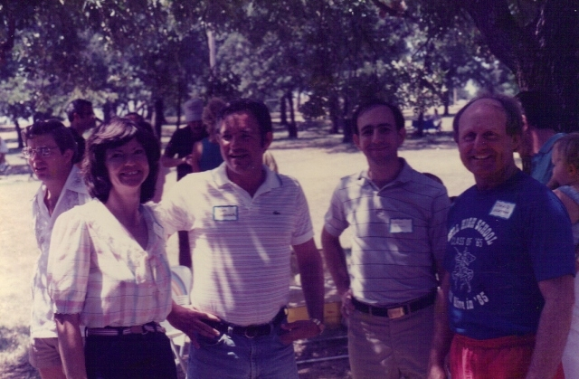 (146) 1985 Reunion: Carolyn Brown, Don Gardner, John Hastings, David Watson. And Andy McGrady behind Carolyn.