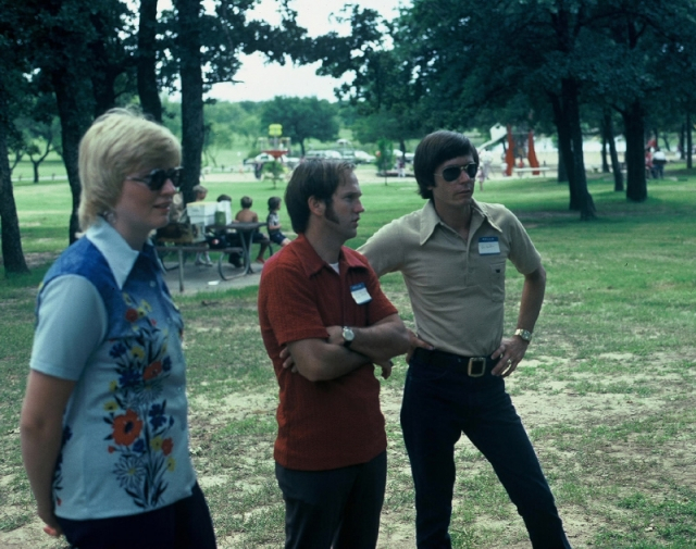(016) 1975 Reunion Picnic Event: Mary Alice (Johnson) Miller, Dale Ward and Don Hawkins. (Ken Miller)