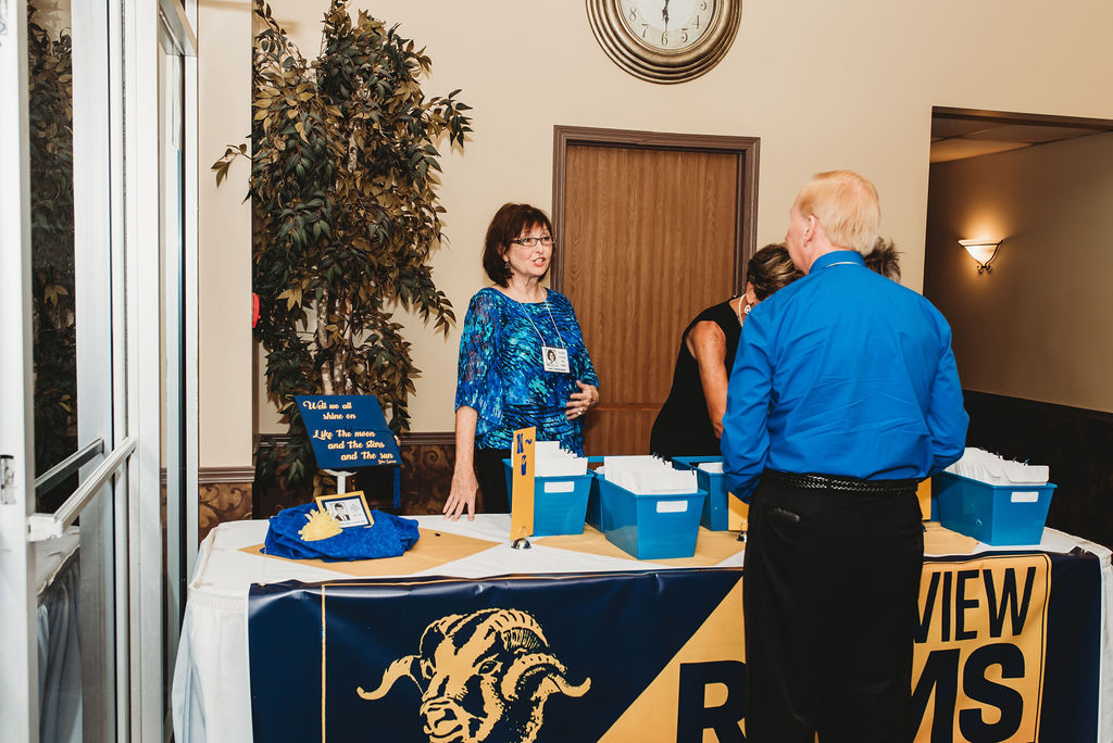 Reception Table: Nancy Jackson, Patty Geller, Ray Johnston and Runa Caquelard (behind Ray)